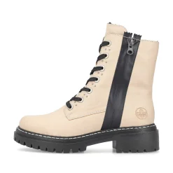 Discount Women'S Biker Boots Vanilla Beige Ladies Ankle Boots & Boots