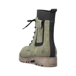 Clearance Women'S Biker Boots Leaf Green Ladies Ankle Boots & Boots