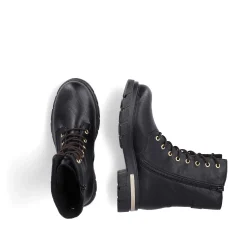Women'S Biker Boots Night Black Ladies Ankle Boots & Boots