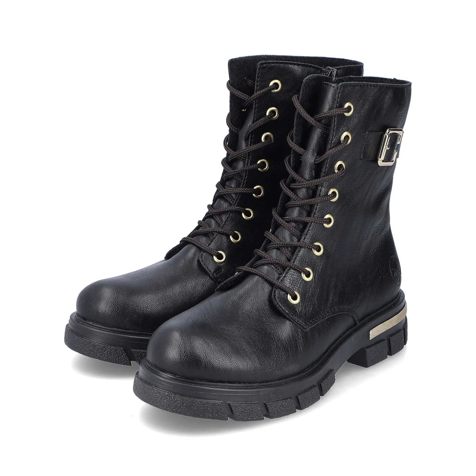 Women'S Biker Boots Night Black Ladies Ankle Boots & Boots