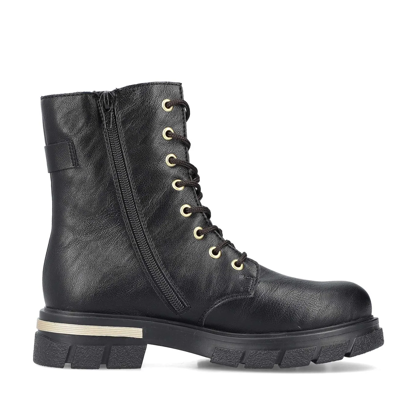 Women'S Biker Boots Night Black Ladies Ankle Boots & Boots