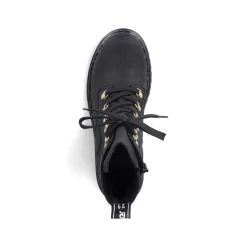 Discount Women'S Biker Boots Jet Black Ladies Ankle Boots & Boots