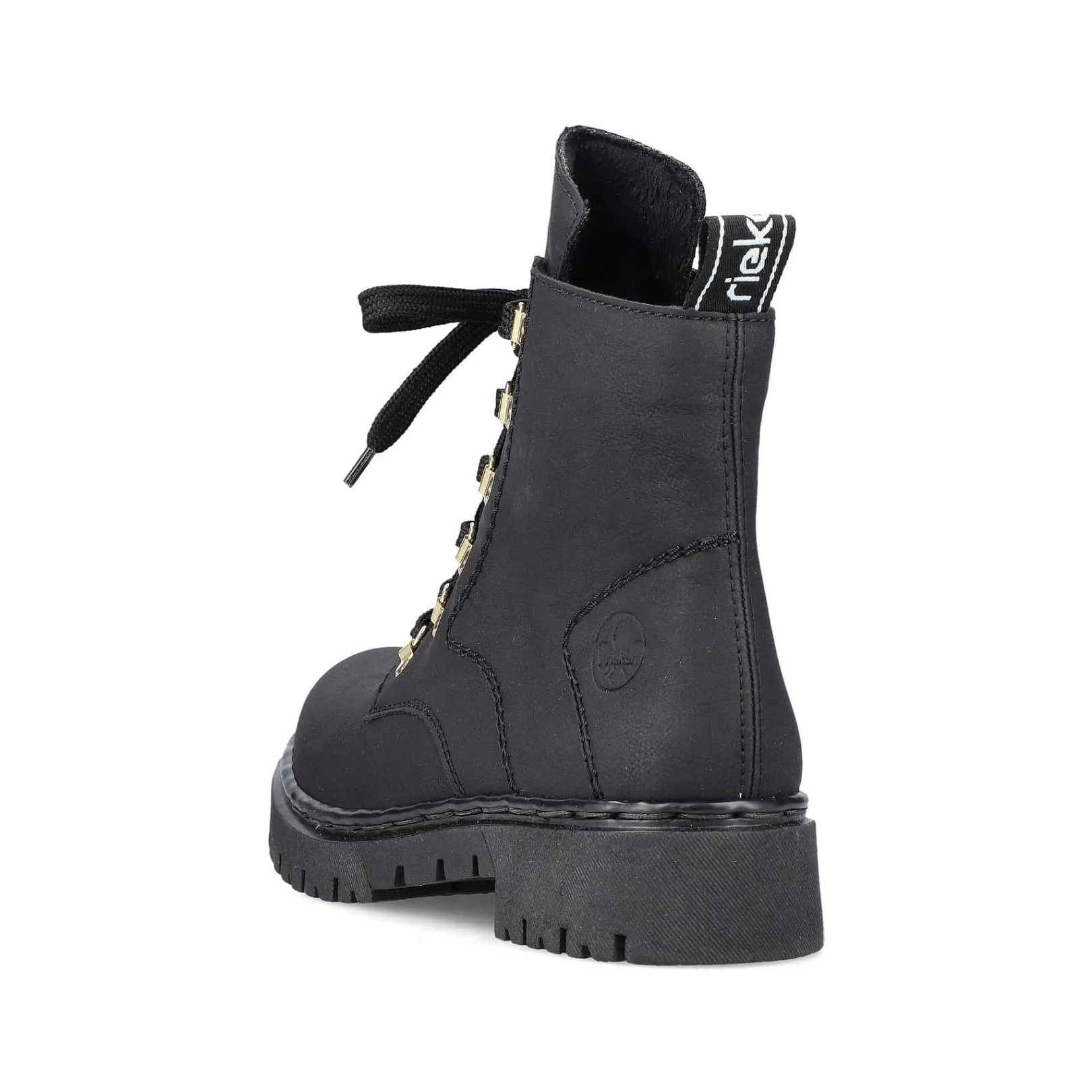 Discount Women'S Biker Boots Jet Black Ladies Ankle Boots & Boots