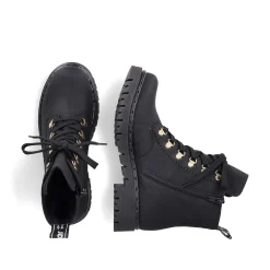 Discount Women'S Biker Boots Jet Black Ladies Ankle Boots & Boots
