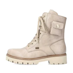 Hot Women'S Biker Boots Light Beige Ladies Ankle Boots & Boots
