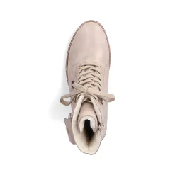 Hot Women'S Biker Boots Light Beige Ladies Ankle Boots & Boots