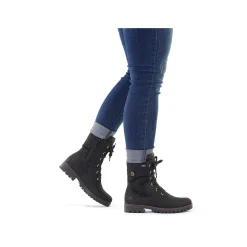 Best Women'S Biker Boots Jet Black Ladies Ankle Boots & Boots
