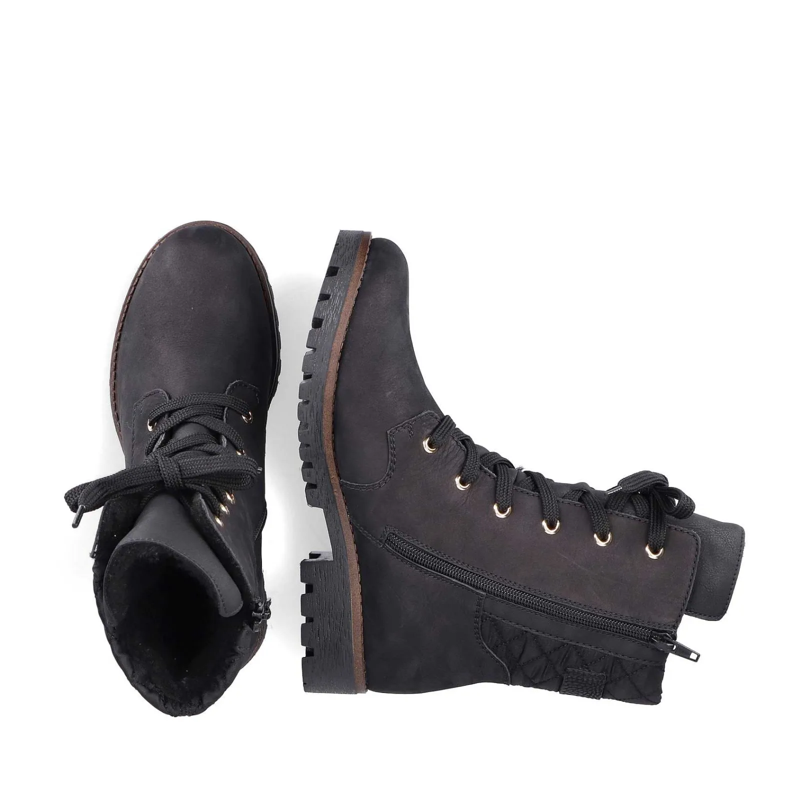 Best Women'S Biker Boots Jet Black Ladies Ankle Boots & Boots