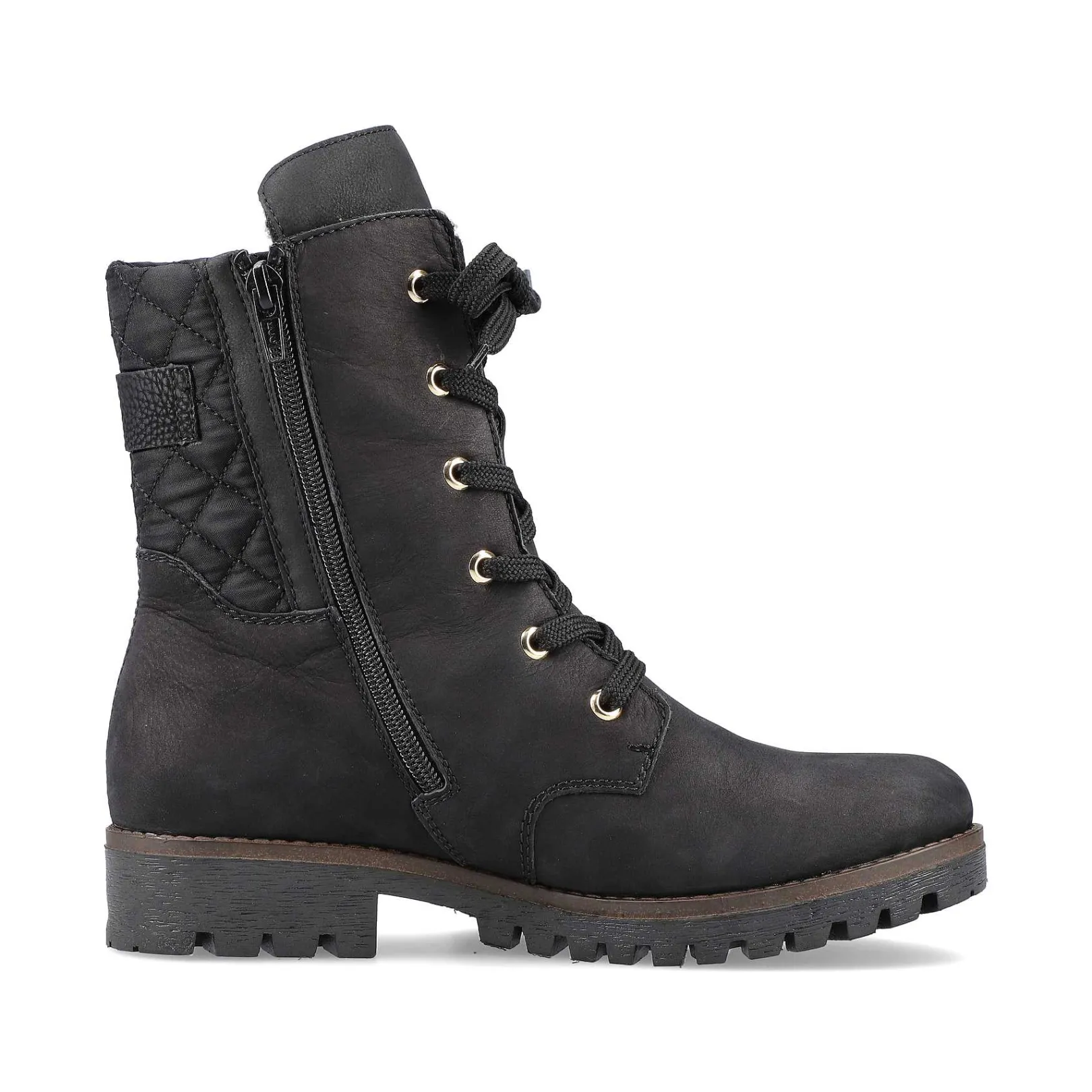 Best Women'S Biker Boots Jet Black Ladies Ankle Boots & Boots