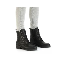 Clearance Women'S Biker Boots Night Black Ladies Ankle Boots & Boots