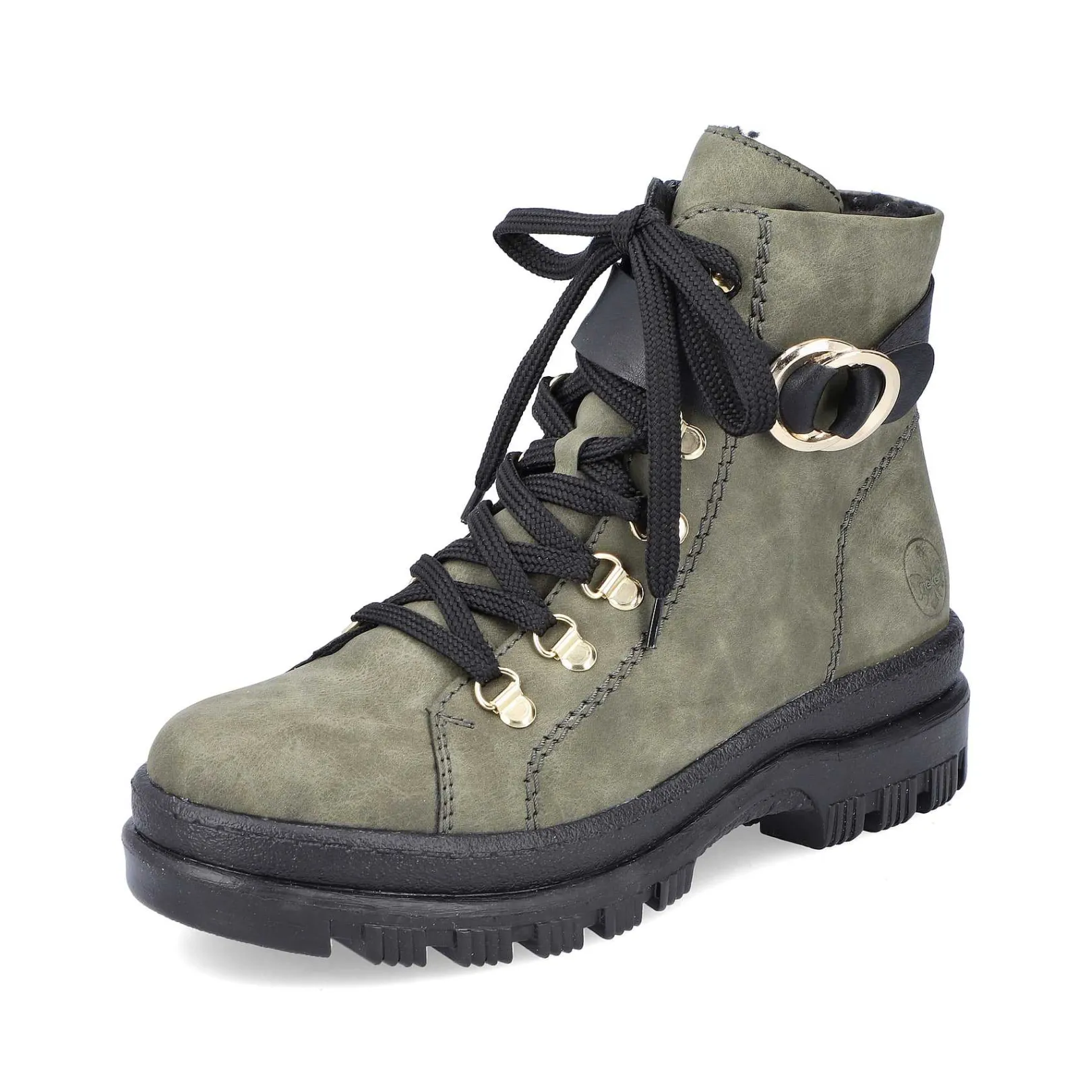 Clearance Women'S Biker Boots Leaf Green Ladies Ankle Boots & Boots