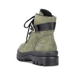 Clearance Women'S Biker Boots Leaf Green Ladies Ankle Boots & Boots