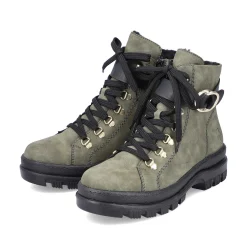 Clearance Women'S Biker Boots Leaf Green Ladies Ankle Boots & Boots