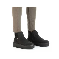 New Women'S Chelsea Boots Jet Black Ladies Ankle Boots & Boots