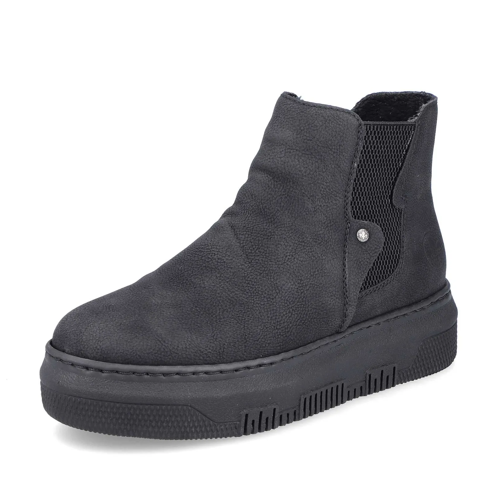 New Women'S Chelsea Boots Jet Black Ladies Ankle Boots & Boots