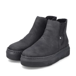 New Women'S Chelsea Boots Jet Black Ladies Ankle Boots & Boots