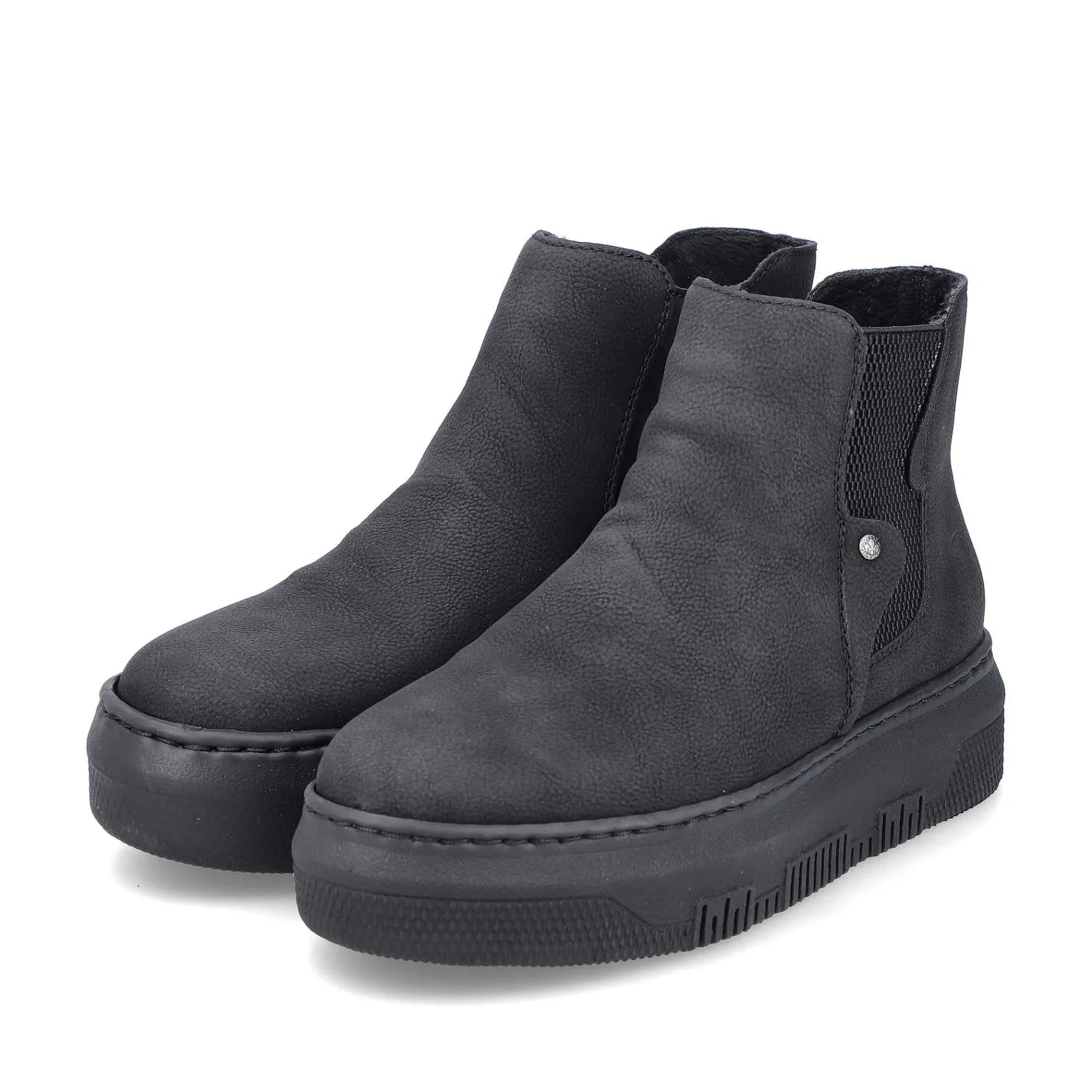 New Women'S Chelsea Boots Jet Black Ladies Ankle Boots & Boots