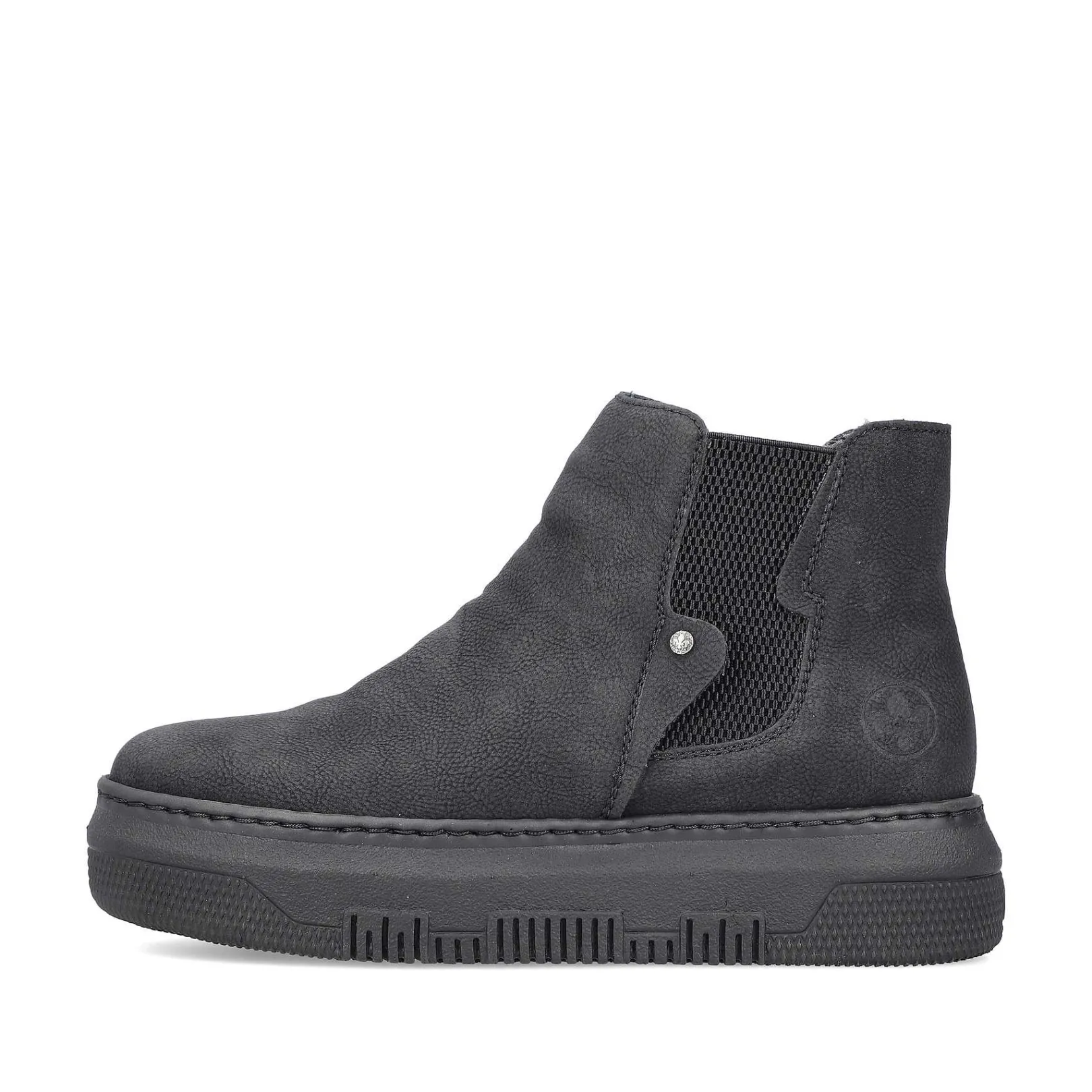 New Women'S Chelsea Boots Jet Black Ladies Ankle Boots & Boots