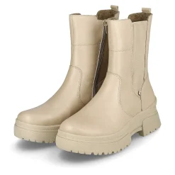 New Women'S Chelsea Boots Cream Beige Ladies Ankle Boots & Boots