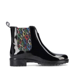 Sale Women'S Chelsea Boots Glossy Black Ladies Ankle Boots & Boots