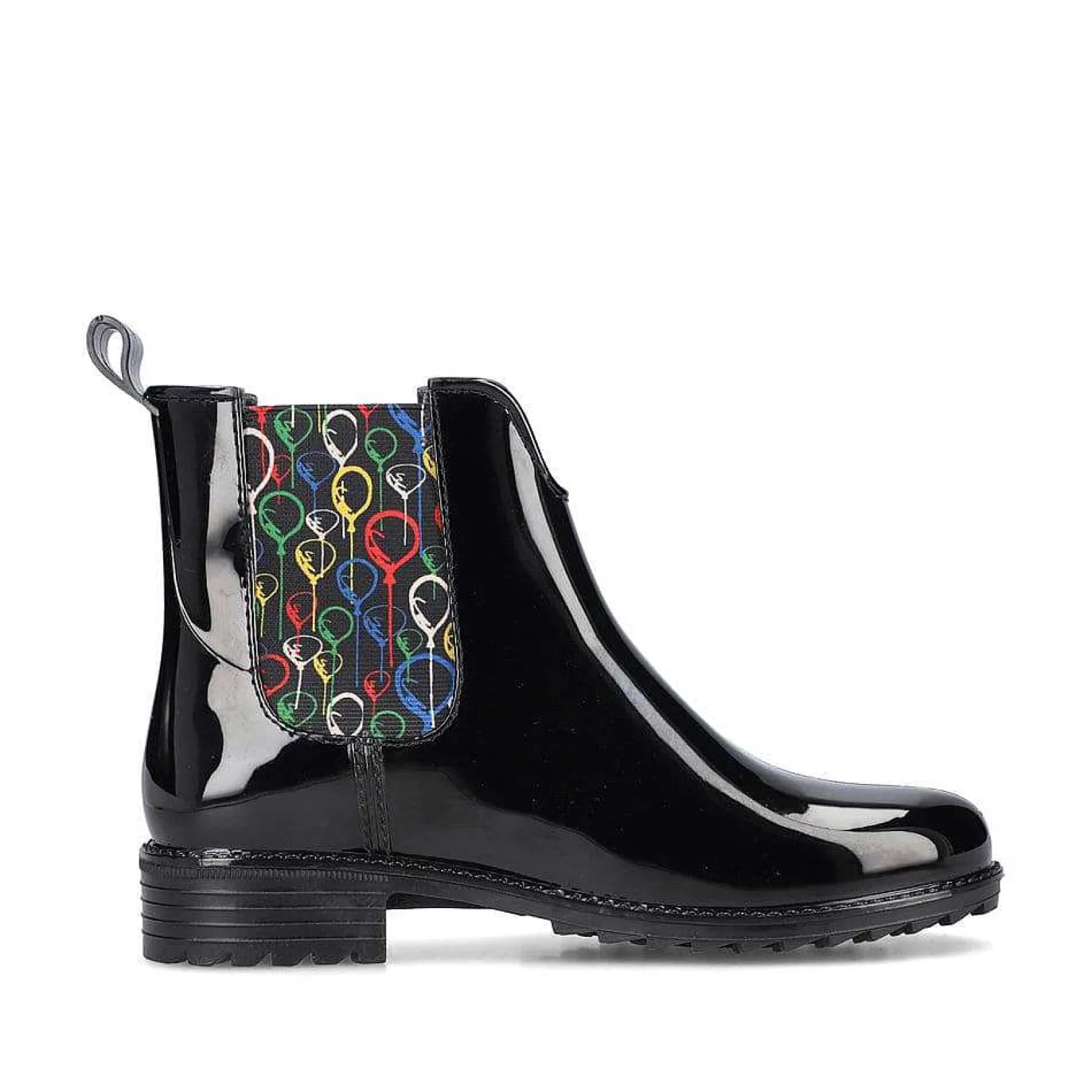 Sale Women'S Chelsea Boots Glossy Black Ladies Ankle Boots & Boots