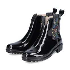 Sale Women'S Chelsea Boots Glossy Black Ladies Ankle Boots & Boots