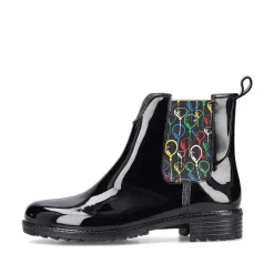 Sale Women'S Chelsea Boots Glossy Black Ladies Ankle Boots & Boots