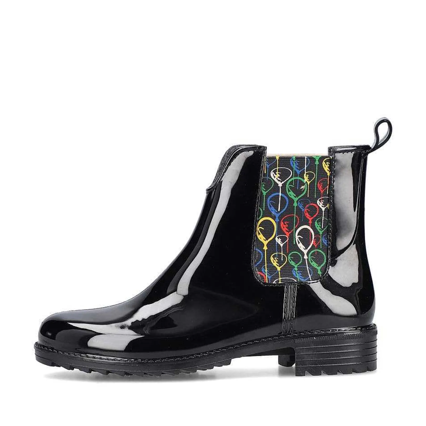 Sale Women'S Chelsea Boots Glossy Black Ladies Ankle Boots & Boots