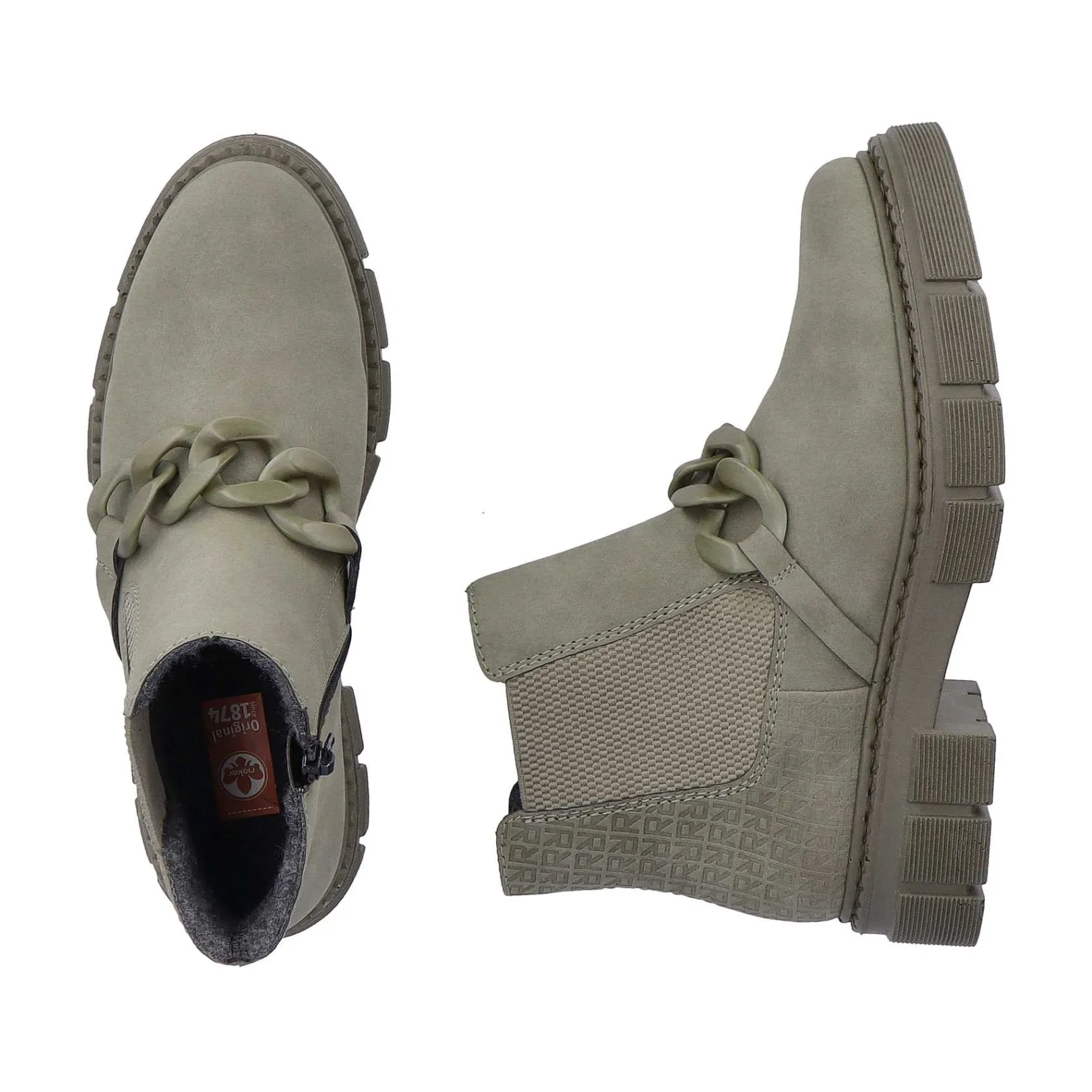 Discount Women'S Chelsea Boots Army Green Ladies Ankle Boots & Boots