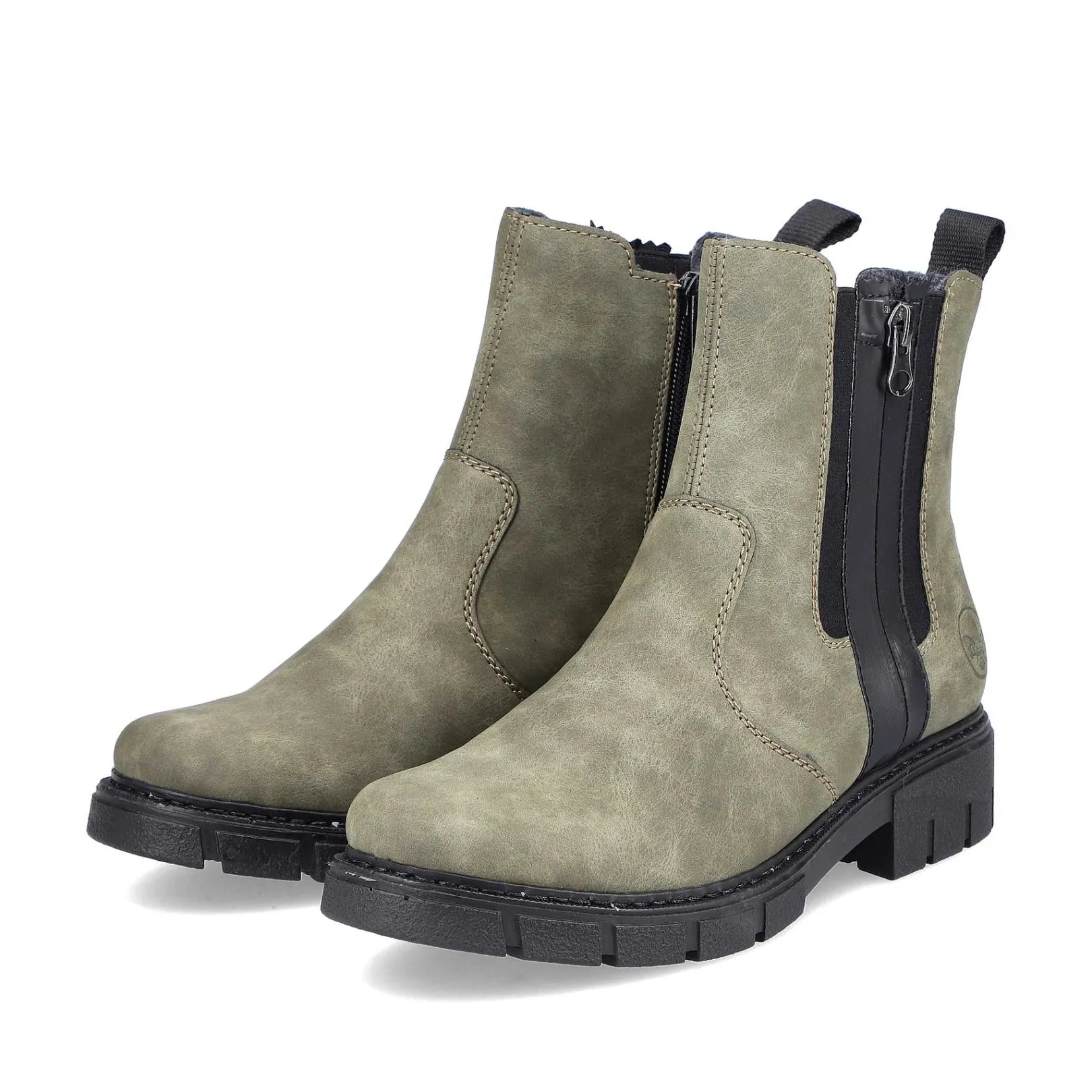 Clearance Women'S Chelsea Boots Leaf Green Ladies Ankle Boots & Boots