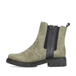 Clearance Women'S Chelsea Boots Leaf Green Ladies Ankle Boots & Boots