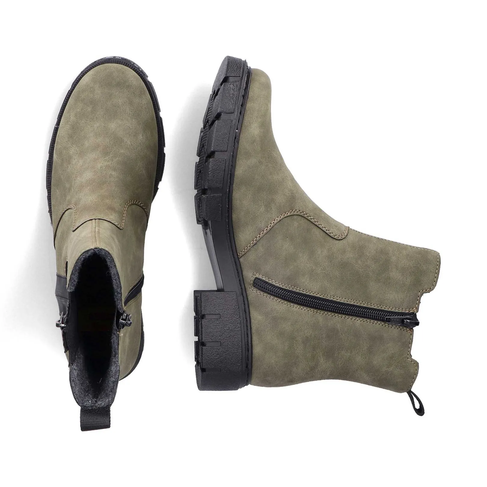 Clearance Women'S Chelsea Boots Leaf Green Ladies Ankle Boots & Boots