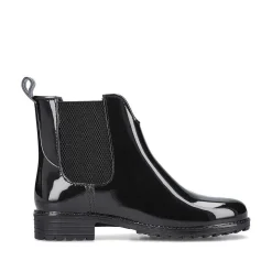 Hot Women'S Chelsea Boots Glossy Black Ladies Ankle Boots & Boots