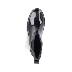Hot Women'S Chelsea Boots Glossy Black Ladies Ankle Boots & Boots