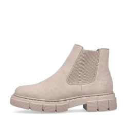 Women'S Chelsea Boots Cream Beige Ladies Ankle Boots & Boots