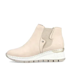 Women'S Chelsea Boots Cream Beige Ladies Ankle Boots & Boots