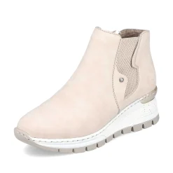 Women'S Chelsea Boots Cream Beige Ladies Ankle Boots & Boots