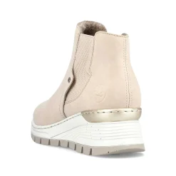 Women'S Chelsea Boots Cream Beige Ladies Ankle Boots & Boots