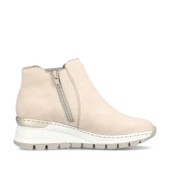 Women'S Chelsea Boots Cream Beige Ladies Ankle Boots & Boots