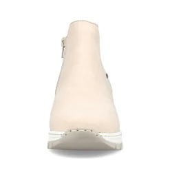 Women'S Chelsea Boots Cream Beige Ladies Ankle Boots & Boots