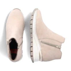 Women'S Chelsea Boots Cream Beige Ladies Ankle Boots & Boots