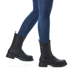 Hot Women'S Chelsea Boots Jet Black Ladies Ankle Boots & Boots