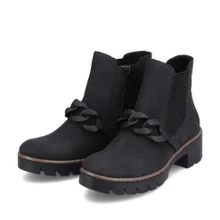 Hot Women'S Chelsea Boots Jet Black Ladies Ankle Boots & Boots