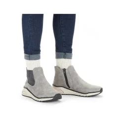 Hot Women'S Chelsea Boots Silver Gray Ladies Ankle Boots & Boots