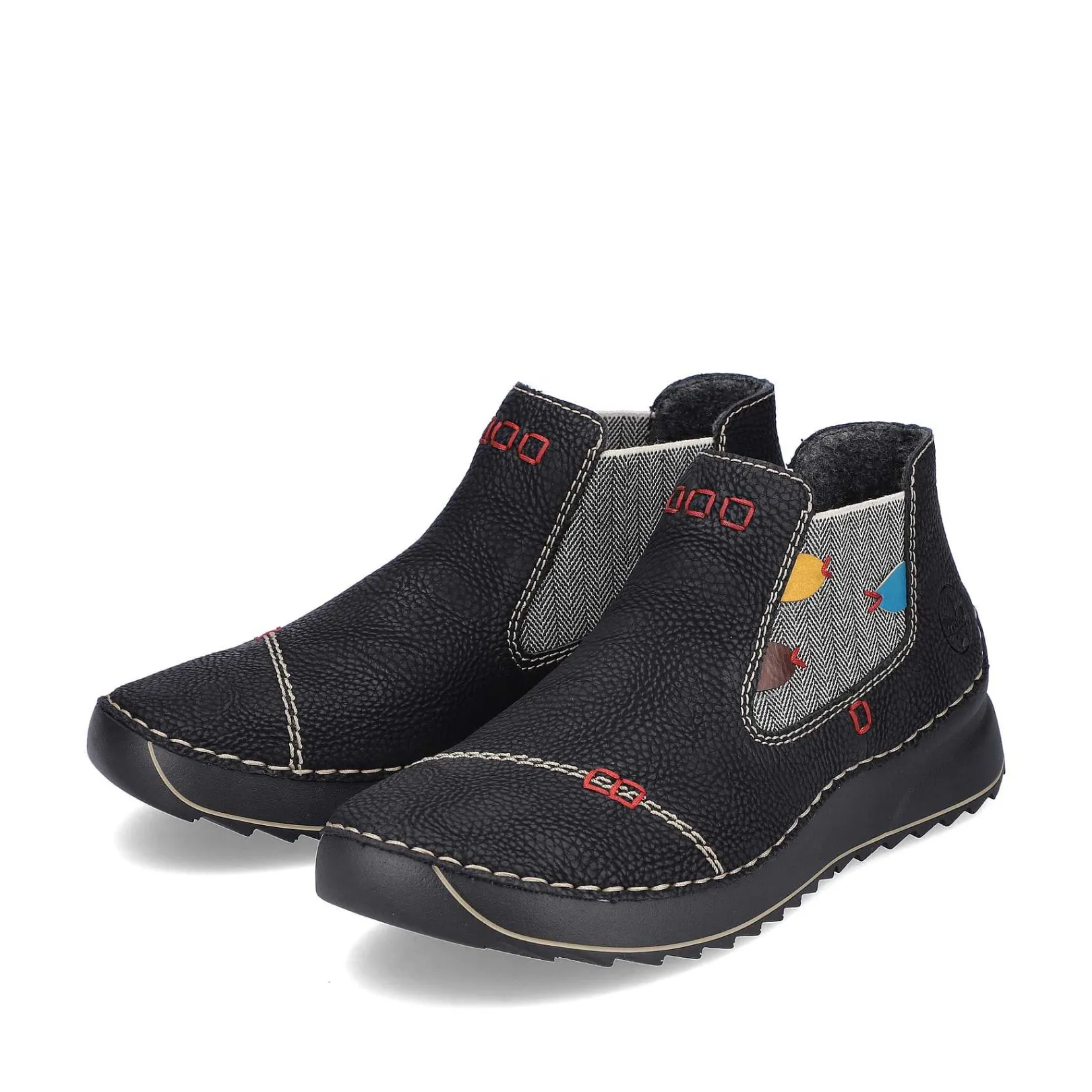 Discount Women'S Chelsea Boots Asphalt Black-Multi Ladies Ankle Boots & Boots