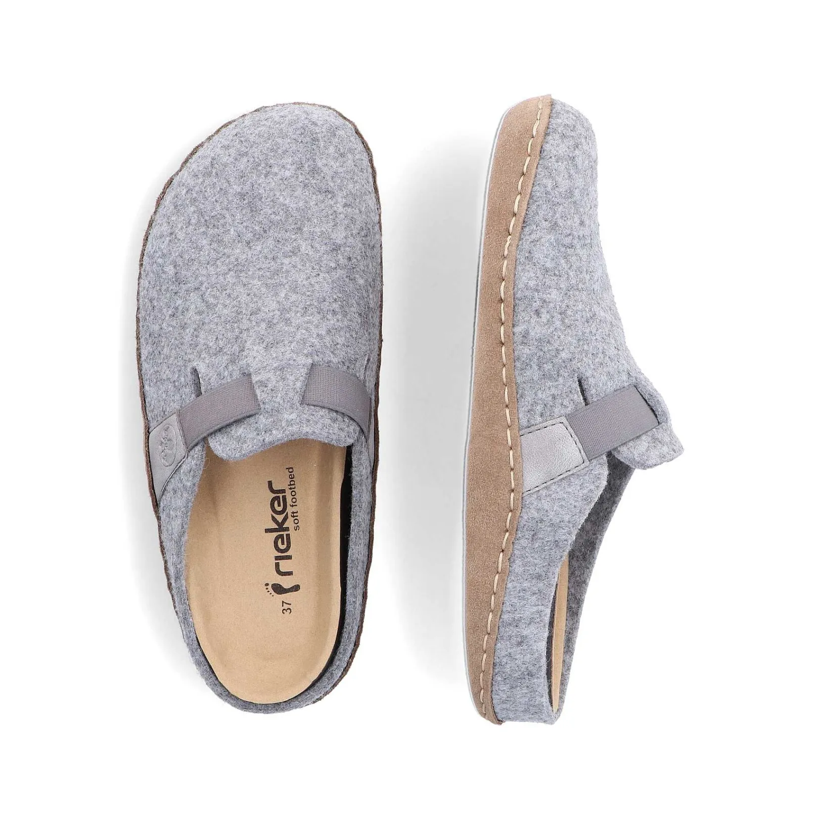 New Women'S Clogs Light Grey Ladies Low Shoes & Slippers