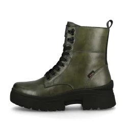 Clearance Women'S Corded Boots Army Green Black Ladies Ankle Boots & Boots