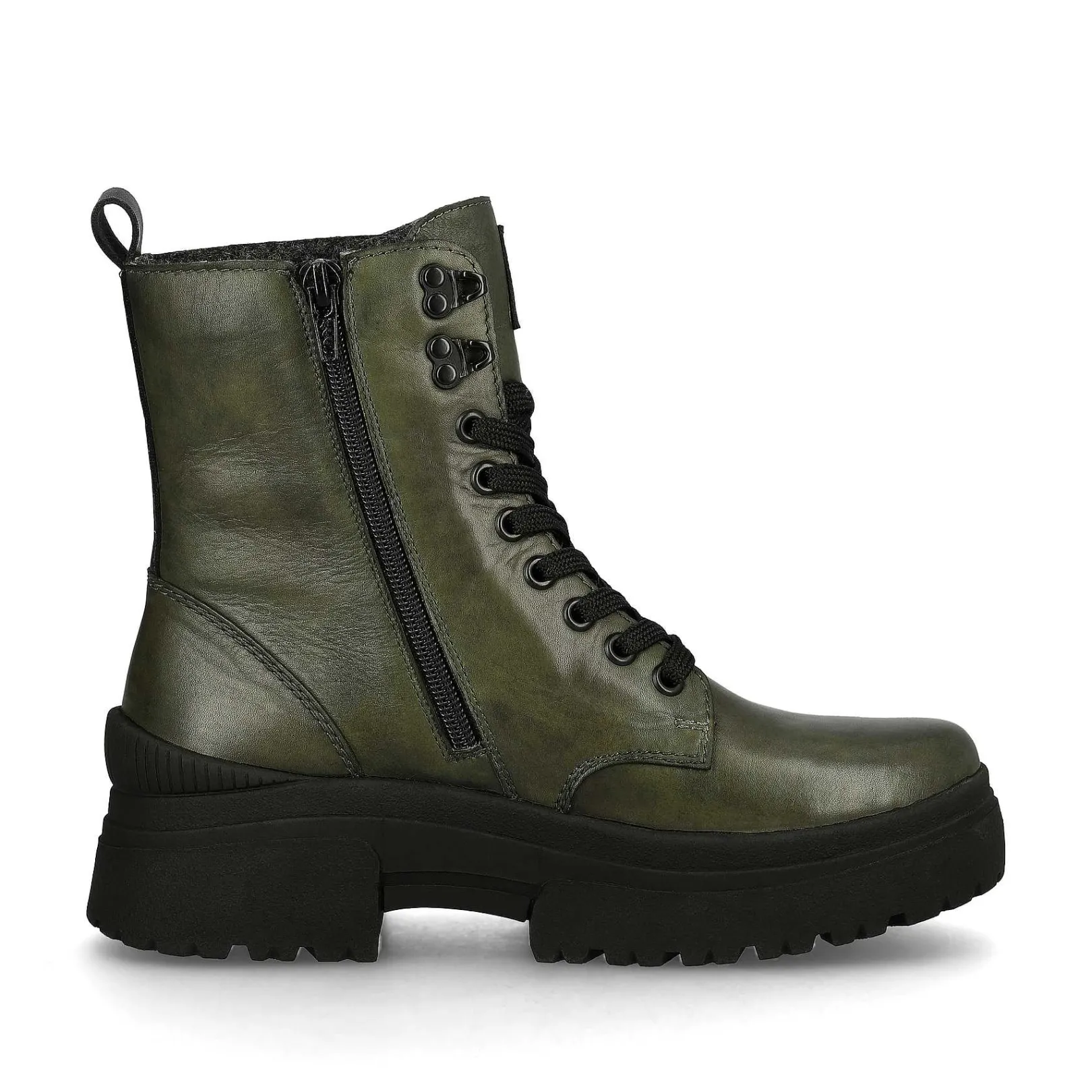 Clearance Women'S Corded Boots Army Green Black Ladies Ankle Boots & Boots