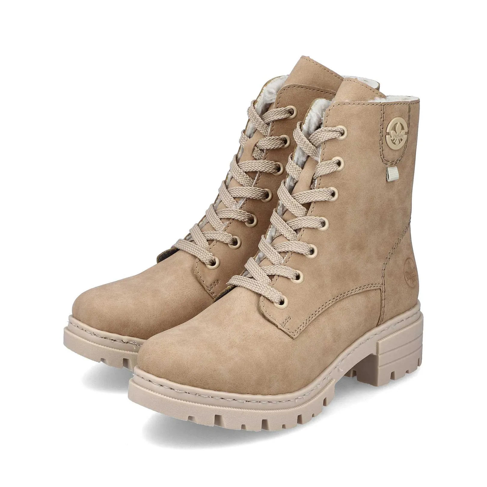Hot Women'S Corded Boots Brown Beige Ladies Ankle Boots & Boots