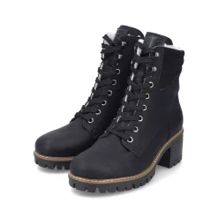Sale Women'S Corded Boots Deep Black Ladies Ankle Boots & Boots